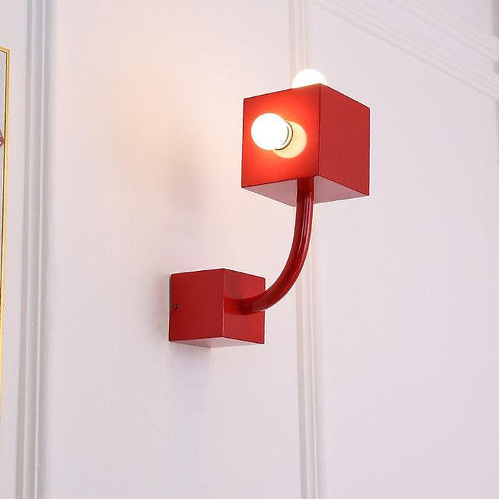 Lampe murale LED design rétro créative rouge - DWHOME
