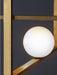 LED Geometric Chandelier in Gold with Metal and Glass - DWHOME