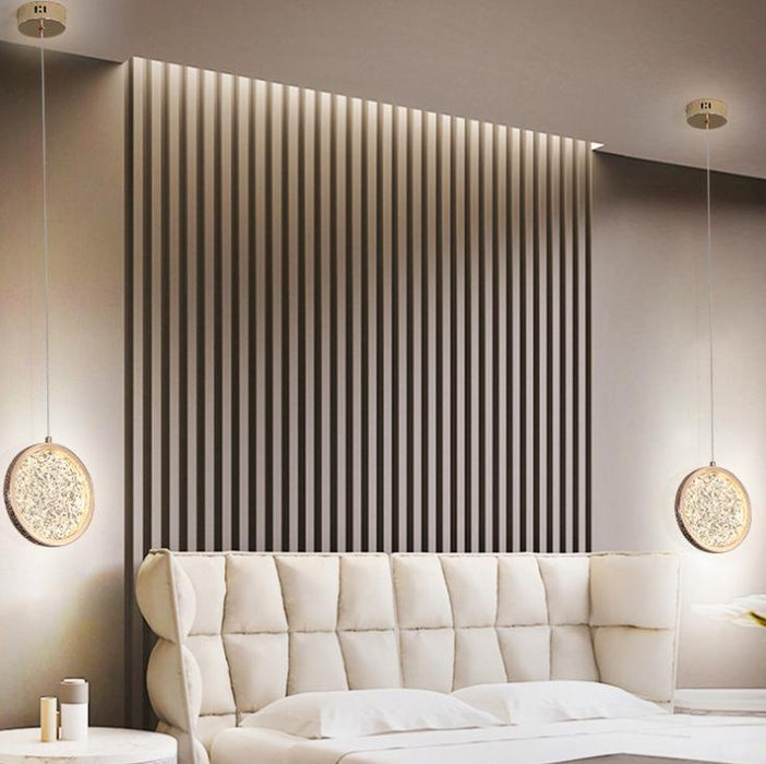 LED Modern Luxury Disc Modern Pendant Light - DWHOME