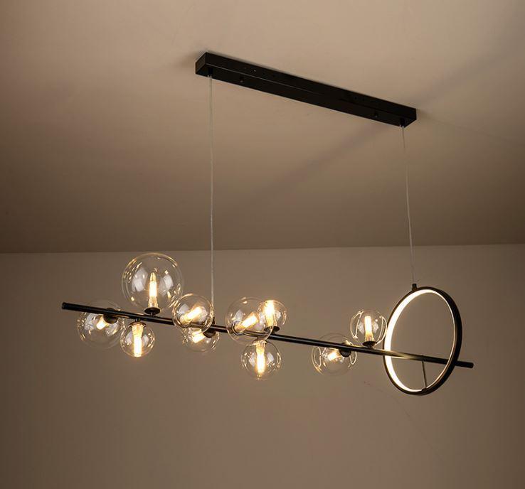 LED Modern Bulbs & Wheel Pendant Light - DWHOME