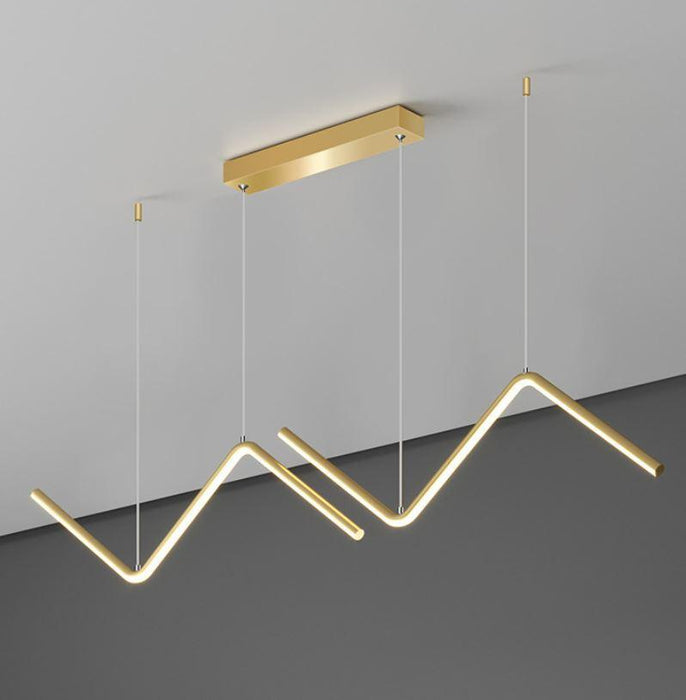 LED Aluminum Wave Pendant - DWHOME
