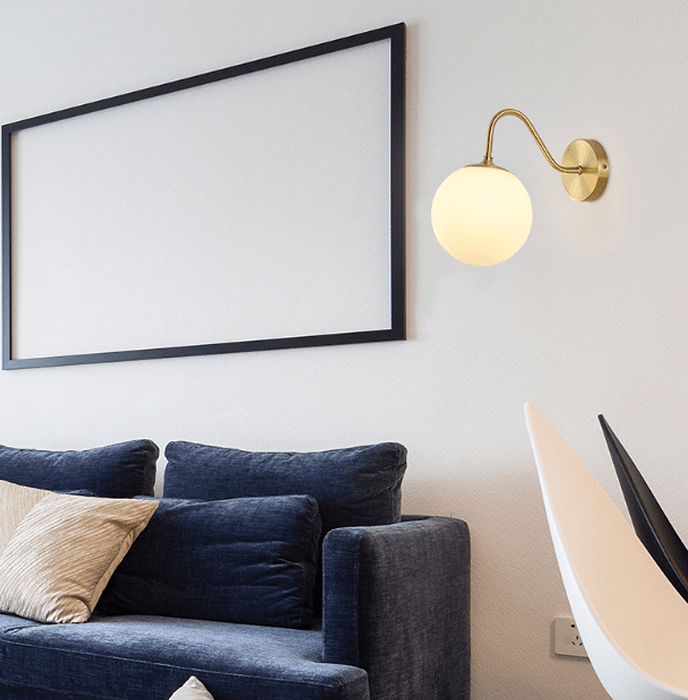 LED Brass Simple Modern Wall Light-DWHOME