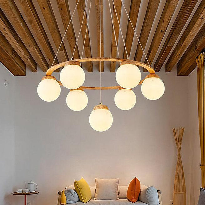 LED Round Molecular Modern Pendant Light-DWHOME