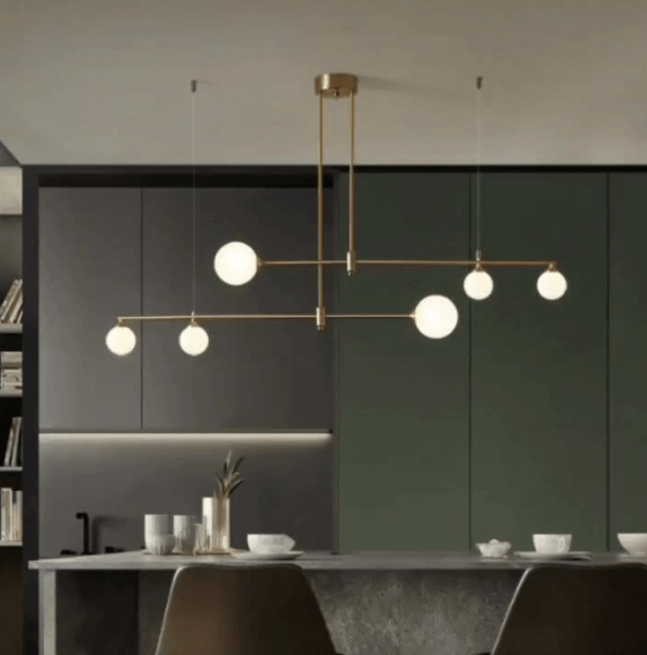 LED Glass Sphere Modern Simple Decorative Pendant Light - DWHOME