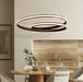 LED Double Circle Postmodern Pendant Light - DWHOME
