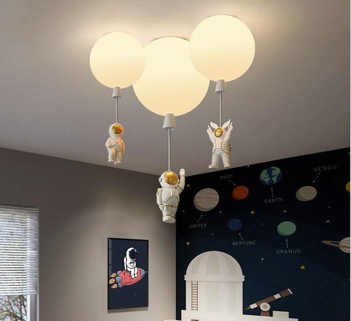 LED Cartoon Astronaut Ceiling Light - DWHOME