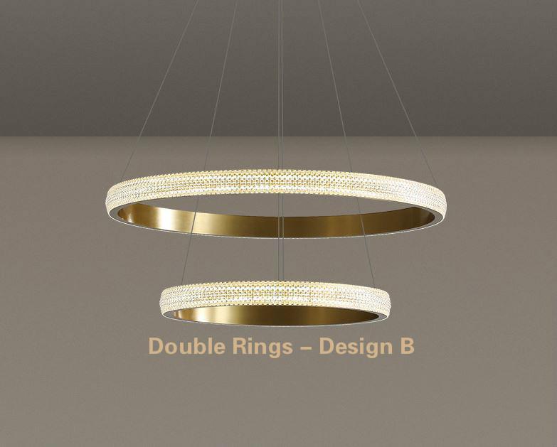 LED Circle Rings Pendant Chandelier - DWHOME