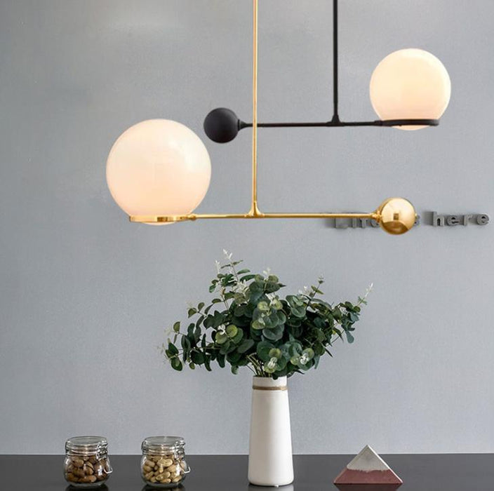 LED Creative Modern Pendant Light Black & Gold - DWHOME