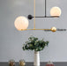 LED Creative Modern Pendant Light Black & Gold - DWHOME