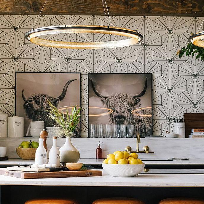 LED Modern Ring Creative & Decorative Pendant Light with Multi-design - DWHOME