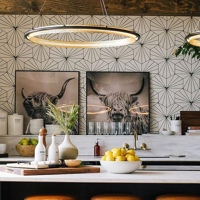 LED Modern Ring Creative & Decorative Pendant Light with Multi-design-DWHOME