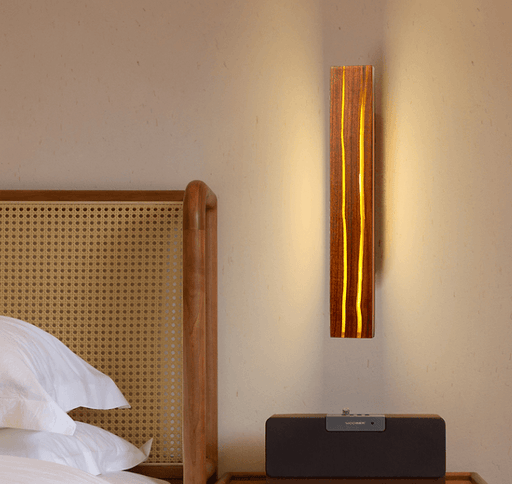 LED Simple Wood Bedside Wall Light-DWHOME