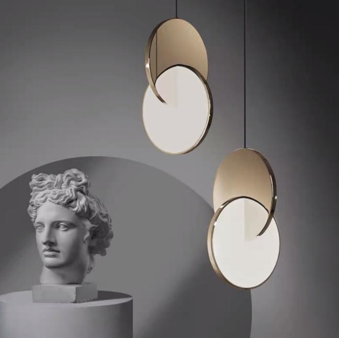 LED Twin Discs Modern Pendant Light - DWHOME