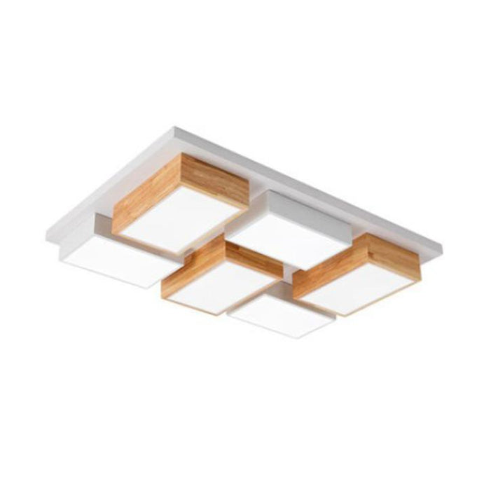LED Modern Wood Combination Ceiling Light - DWHOME
