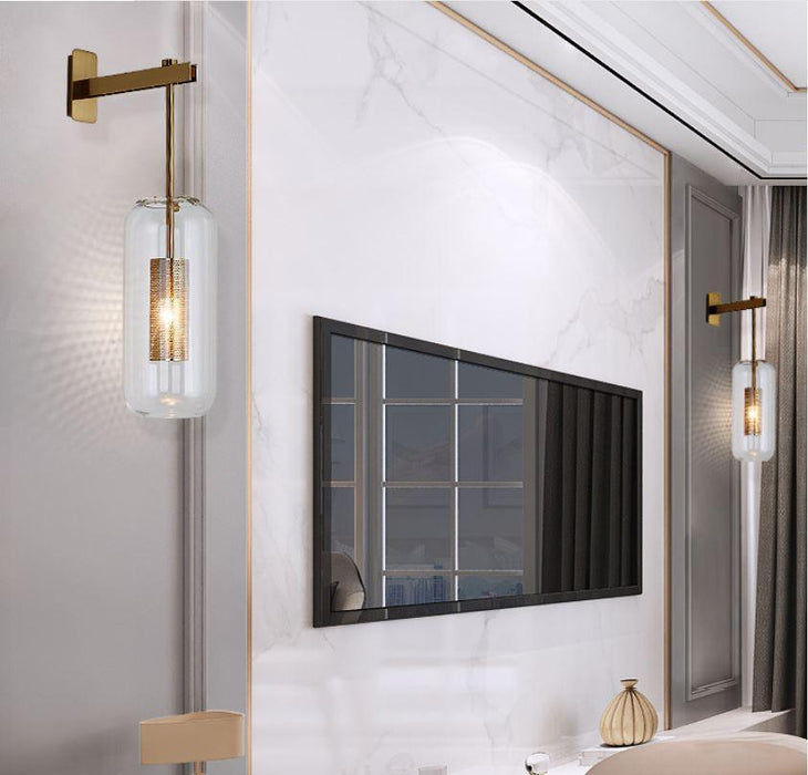 LED Postmodern Gold Wall Light - DWHOME