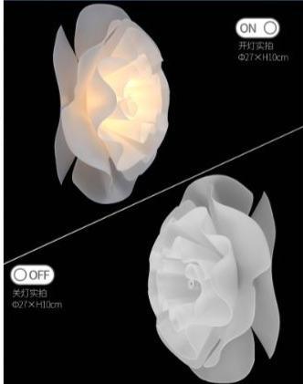LED Acrylic Flower Wall Light Bed Light - DWHOME