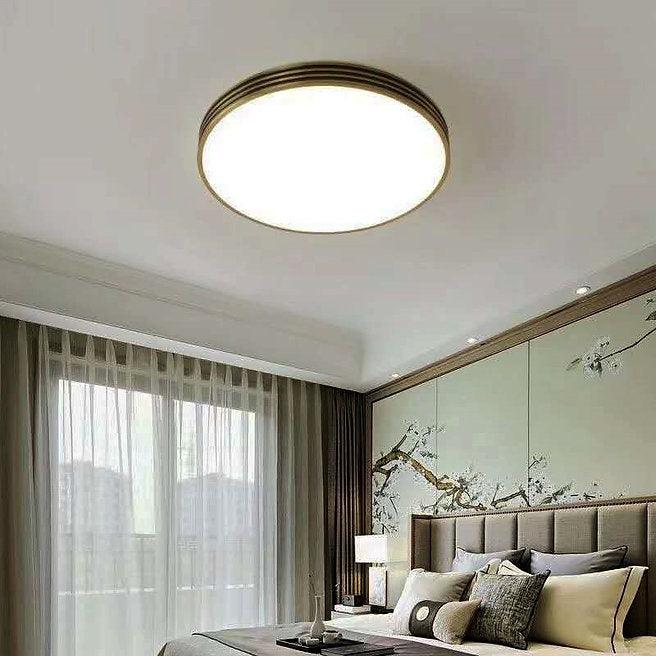 LED Full Brass Vintage Style Ceiling Light-DWHOME