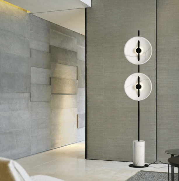 LED Double-Disc Decorative Floor Lamp - DWHOME