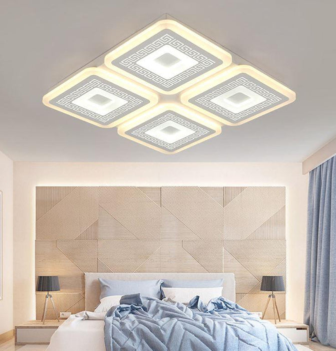 LED Acrylic Square Modern Chinese Design Ceiling Light - DWHOME
