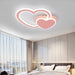 LED Double Heart Ceiling Light - DWHOME