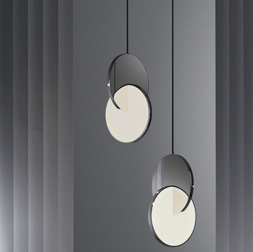 LED Twin Discs Modern Pendant Light - DWHOME