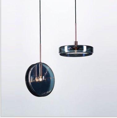 LED Round Tinted Glass Pendant - DWHOME