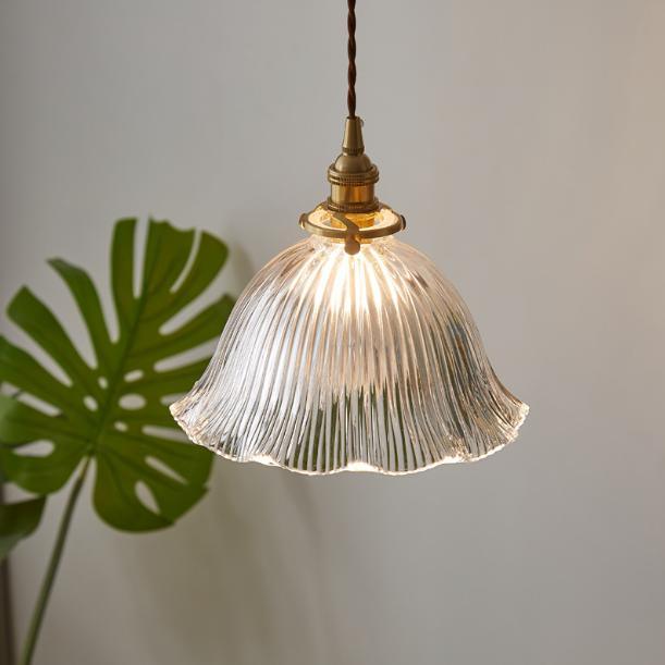 LED Japanese Retro Style Glass Pendant Light - DWHOME