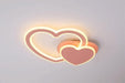 LED Double Heart Ceiling Light - DWHOME