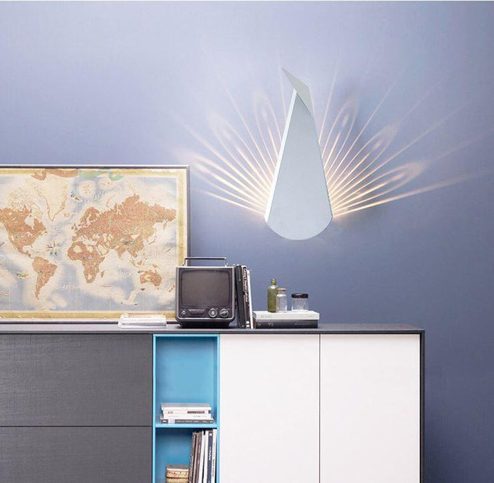 LED Peacock Metal Wall Light - DWHOME