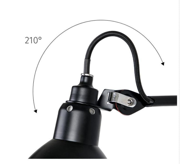 LED Long Short Arm Retro Metal Wall Light - DWHOME