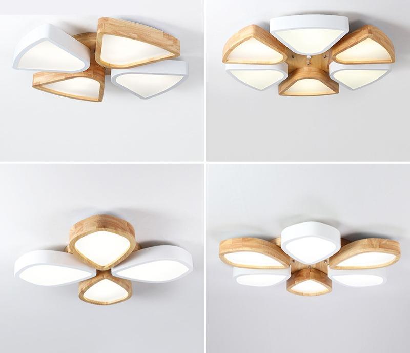 Modern Acrylic LED Flower Ceiling Light for Living Room Bedroom - DWHOME