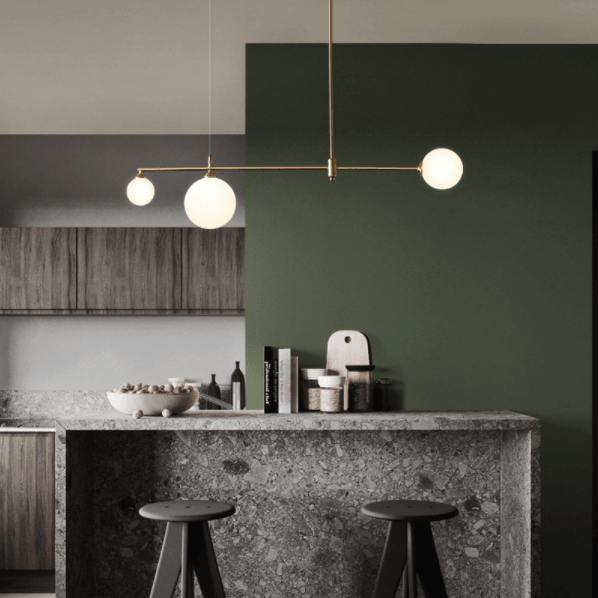 LED Glass Sphere Modern Simple Decorative Pendant Light - DWHOME