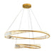 LED Luxury Style Crystal Halo Pendant Light - DWHOME