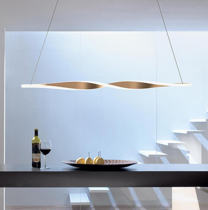 LED DUAL Spiral Office Pendant Light - DWHOME