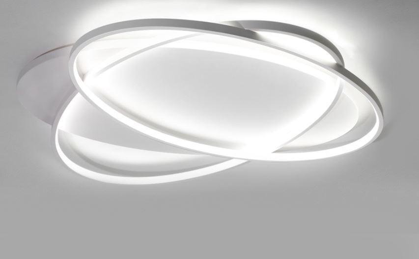 LED Double Ovals Metal Ceiling Light - DWHOME