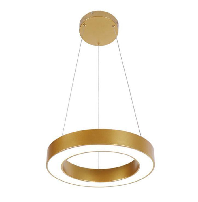 LED Gold Round Pendant Light - DWHOME