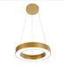 LED Gold Round Pendant Light - DWHOME
