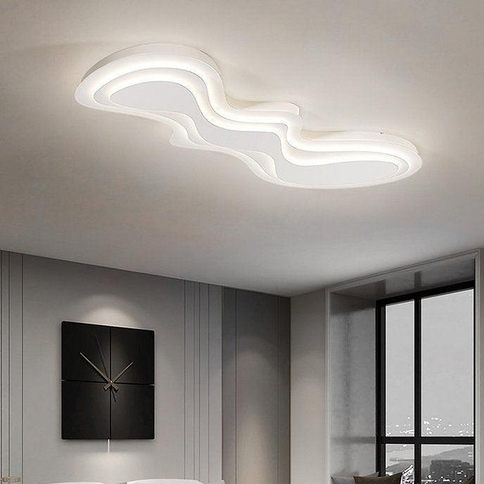 LED Post-modern Wave Design Simple Ceiling Light-DWHOME