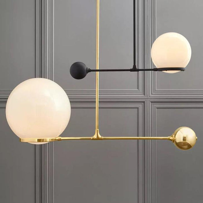 LED Creative Modern Pendant Light Black & Gold - DWHOME