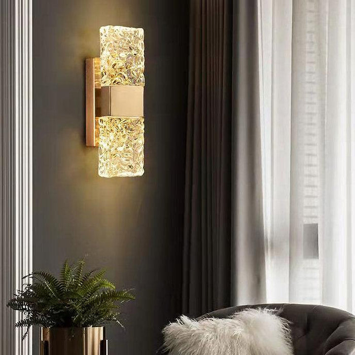 LED Simple Glass & Metal Modern Wall Light-DWHOME