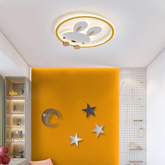 LED Bunny Design Modern Children Ceiling Light - DWHOME