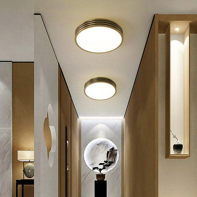 LED Full Brass Vintage Style Ceiling Light-DWHOME