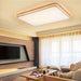 Wood Acrylic LED Ceiling Light Square Round European Design - DWHOME