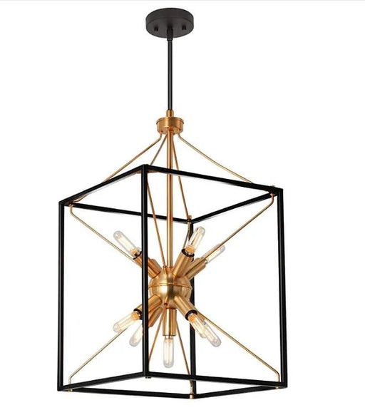 LED Cubic Frame Modern Pendant Light-DWHOME