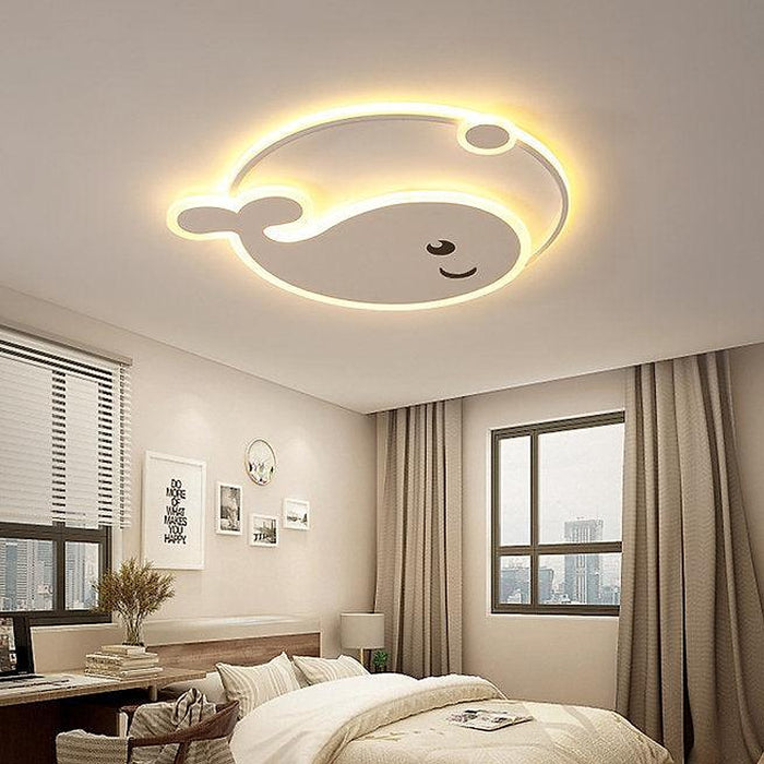 LED Whale Design Children Ceiling Light-DWHOME