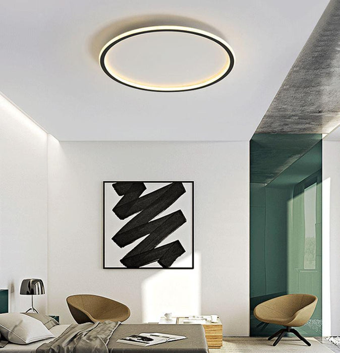 LED Simple Modern Ceiling Light Black+White - DWHOME