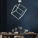 LED Cubic Frame Modern Pendant Light - DWHOME