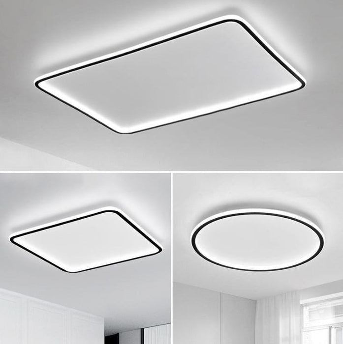 LED Simple Modern Ceiling Light Black+White - DWHOME