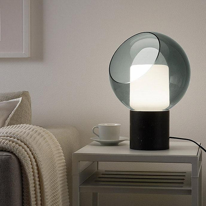 LED Modern Simple Glass Cover Marble Body Table Lamp-DWHOME