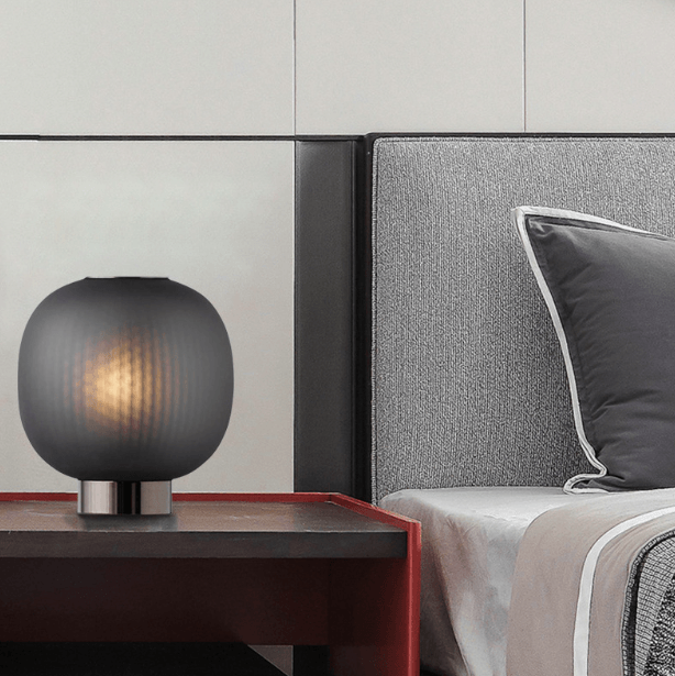 LED Modern Glass Lantern Design Bedside Table Lamp - DWHOME